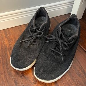 Allbirds Wool Runners in True Black with a Cream Sole